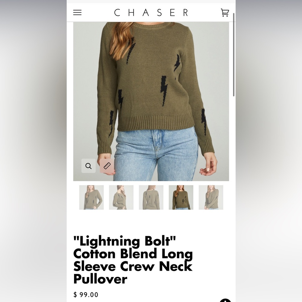 Brand: Chaser, Color: Gray & Black, Size: M, purchased from South Moon Under